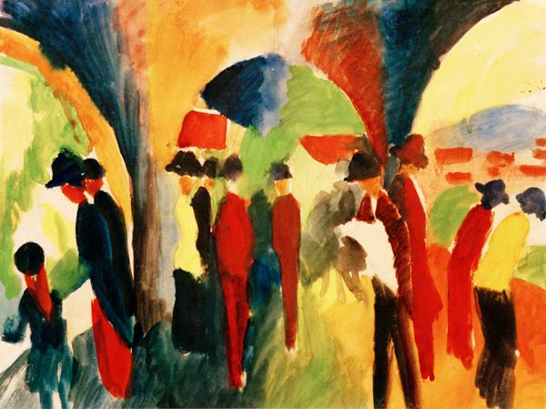 Spaziergänger from August Macke