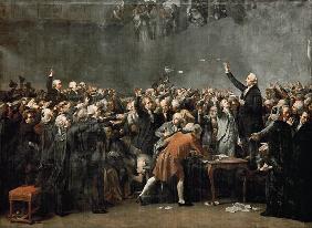 The Tennis Court Oath on 20 June 1789