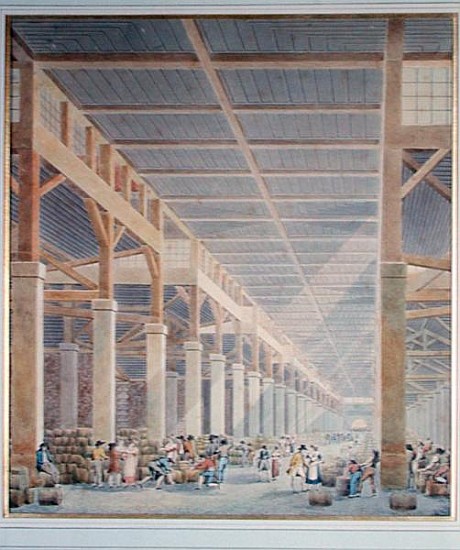View of ''La Halle aux Vins'', before 1808 from Auguste Hibon