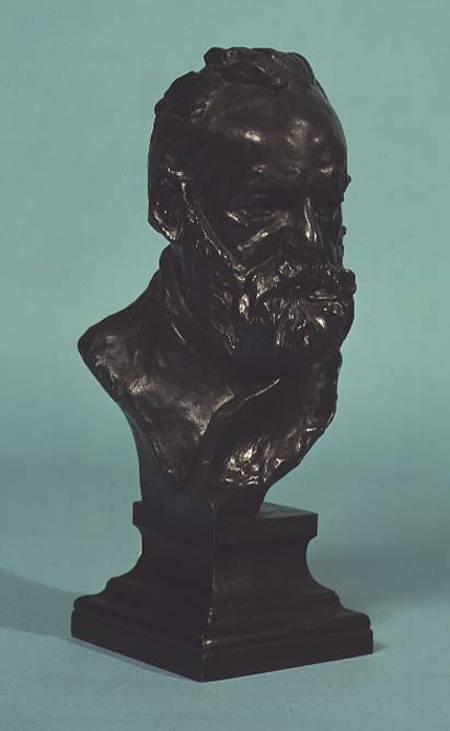 Portrait head of Victor Hugo (1802-85) from Auguste Rodin