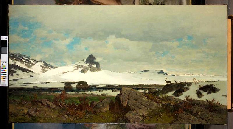 Nordische Landschaft mit Rentieren from Axel Nordgren