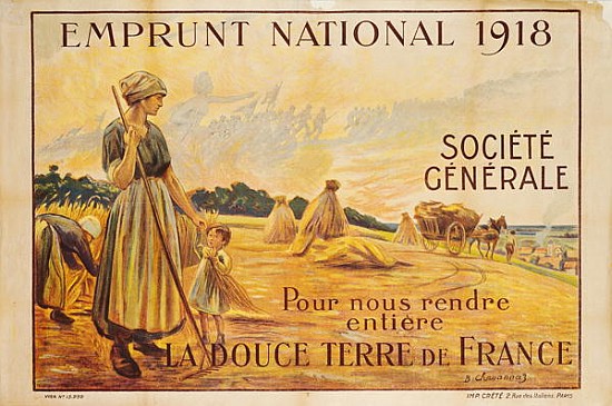 Poster for the Loan for National Defence from the Societe Generale from B. Chavannaz