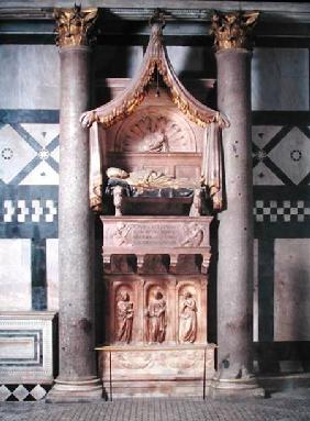 View of the tomb of Pope John XXIII (c.1370-1419)