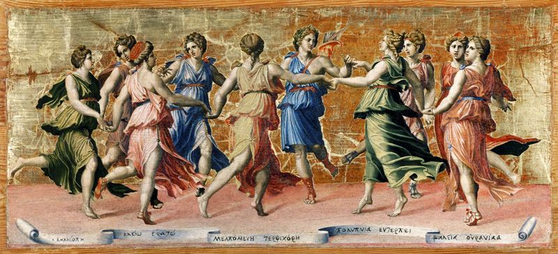 Apollo und die tanzenden Musen. from Baldassare Peruzzi