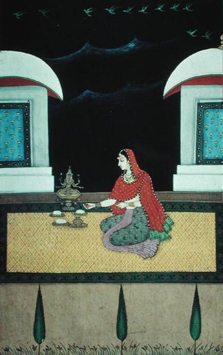 Woman Seated on a Rug from Bangazi Ragini