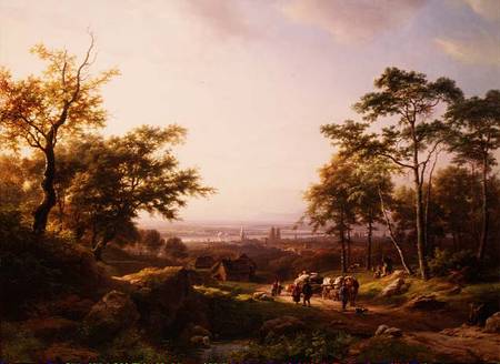 A Rhine Landscape from Barend Cornelisz. Koekkoek