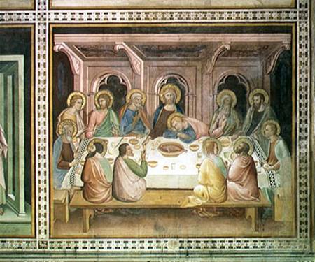 The Last Supper, from a series of Scenes of the New Testament from Barna  da Siena