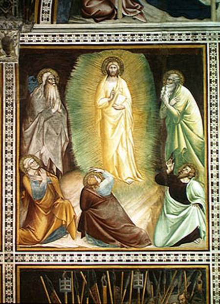 Transfiguration of Christ, from a series of Scenes of the New Testament from Barna  da Siena