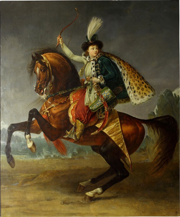Equestrian portrait of Prince Boris Nikolayevich Yusupov (1794-1849) from Baron Antoine Jean Gros