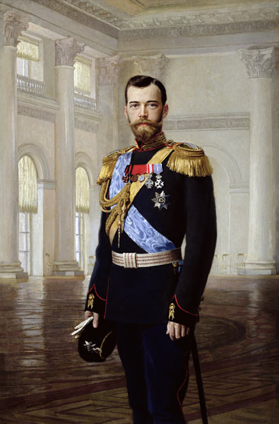 Portrait of Emperor Nicholas II from Baron Ernest Friedrich von Liphart