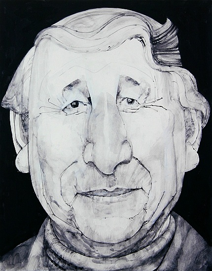 Portrait of Johnny Morris, illustration for The Listener, 1970s from Barry  Fantoni
