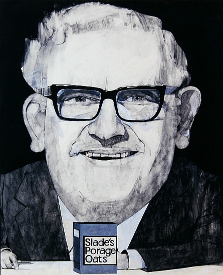 Portrait of Ronnie Barker, illustration for The Listener, 1970s from Barry  Fantoni