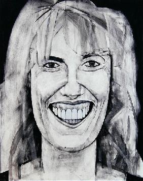 Portrait of Esther Rantzen, illustration for The Media Mob