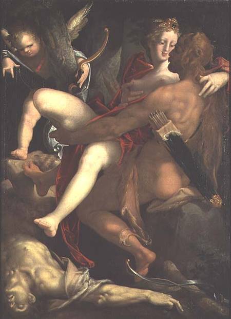 Hercules, Deianeira and the centaur Nessus from Bartholomäus Spranger