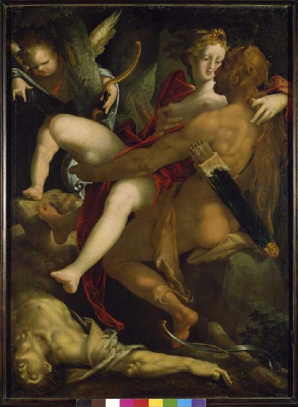 Herkules, Dejanira und der tote Kentaur Nessus from Bartholomäus Spranger