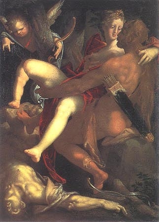 Herkules, Dejanira und der tote Nessus from Bartholomäus Spranger