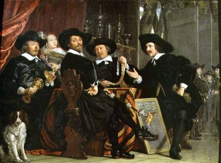 The Officials of the Company of Bowyers of St. Sebastian at Amsterdam from Bartholomeus van der Helst