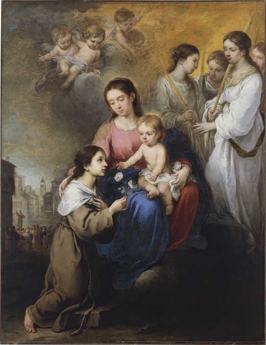 The Virgin and Child with Saint Rose of Viterbo from Bartolomé Esteban Perez Murillo