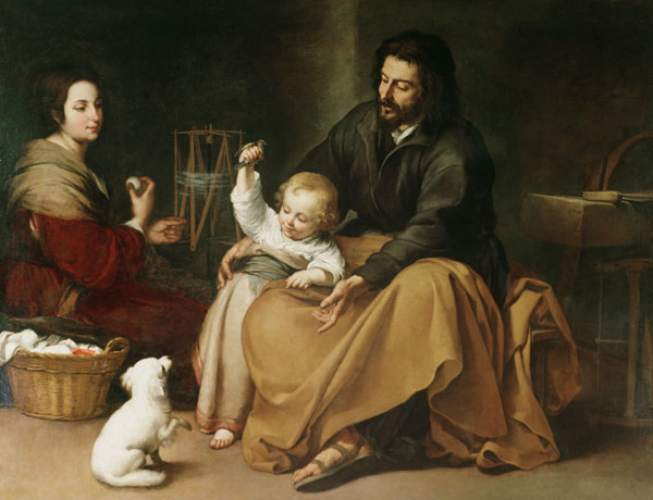 Heilige Familie mit dem Vögelchen from Bartolomé Esteban Perez Murillo