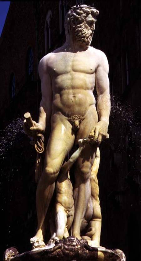 The Fountain of Neptune, detail of the figure of Neptune from Bartolomeo Ammannati