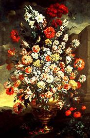 Blumenstilleben aus Lilien, Tulpen, Nelken und anderen Blumen from Bartolomeo Bimbi