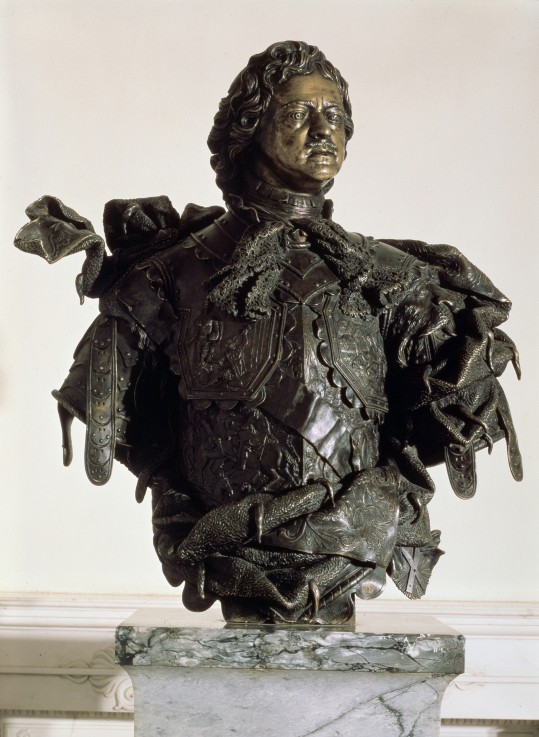 Portrait Bust of Emperor Peter the Great from Bartolomeo Carlo Rastrelli