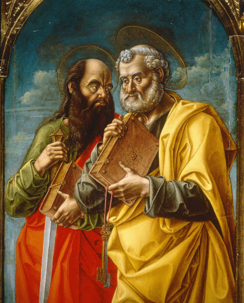B.Vivarini, Apostel Petrus und Paulus from Bartolomeo Vivarini