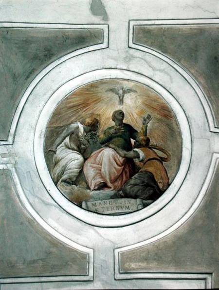 Representation of one of the Virtues, detail from the ceiling of the Grimani Chapel from Battista Franco