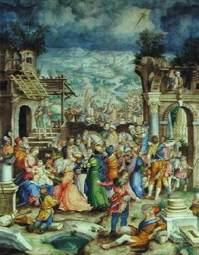 Adoration of the Magi, c.1588 (vellum)