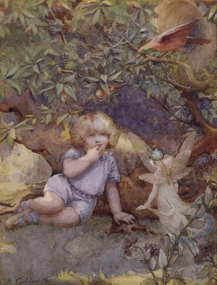 Little Girl with Fairies from Beatrice Goldsmith