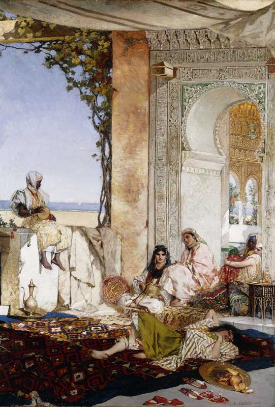Frauen in einem Harem in Marokko from Benjamin Constant