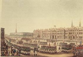 View of the Parade and Imperial Palace of St.Petersburg