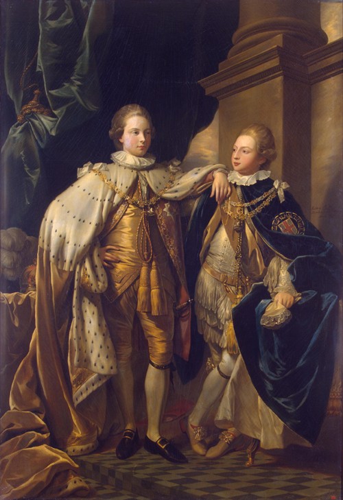 Portrait of George, Prince of Wales, and Prince Frederick, later Duke of York from Benjamin West