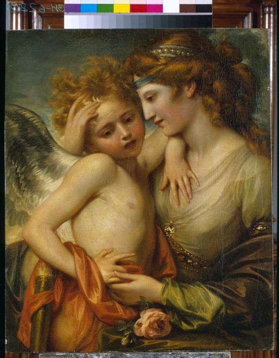 Venus Consoling Cupid Stung by a Bee from Benjamin West