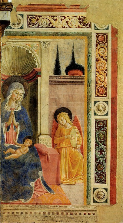 Madonna and Child with Angel from Benozzo Gozzoli