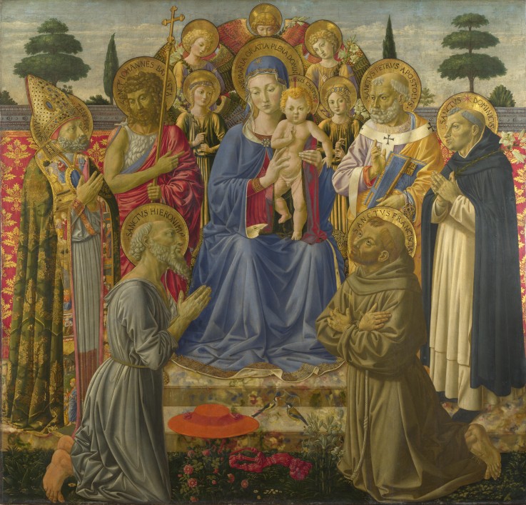 The Virgin and Child Enthroned among Angels and Saints from Benozzo Gozzoli