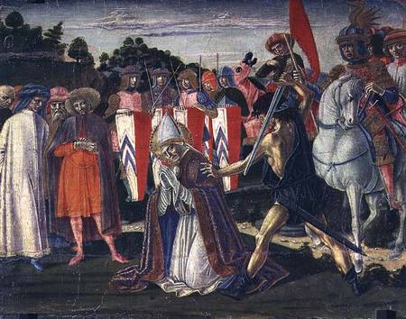 The martyrdom of St. Fabian (panel) from Benvenuto  di Giovanni