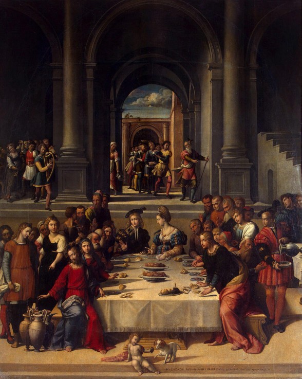 The Marriage at Cana from Benvenuto Tisi da Garofalo