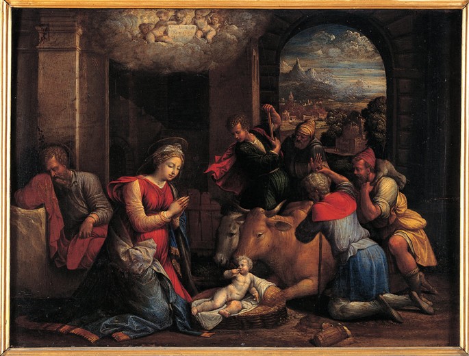 The Adoration of the Shepherds from Benvenuto Tisi da Garofalo