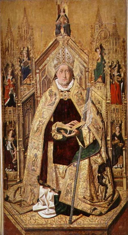 St. Dominic enthroned as Abbot of Silos from Bermejo
