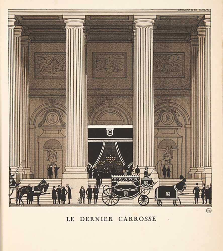 Le Dernier Carrosse, aus einer Sammlung von Modetellern, 1920 from Bernard Boutet de Monvel