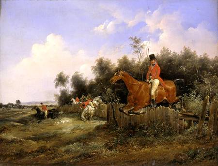 Hunting Scene from Bernard Edouard Swebach