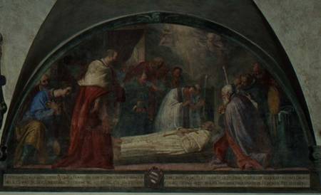 The Death of St. Antoninus, lunette from Bernardino Barbatelli Poccetti