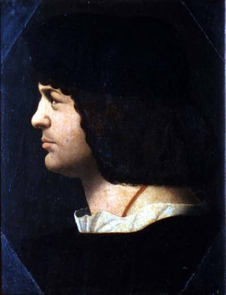 Portrait of a Man (panel) from Bernardino de' Conti
