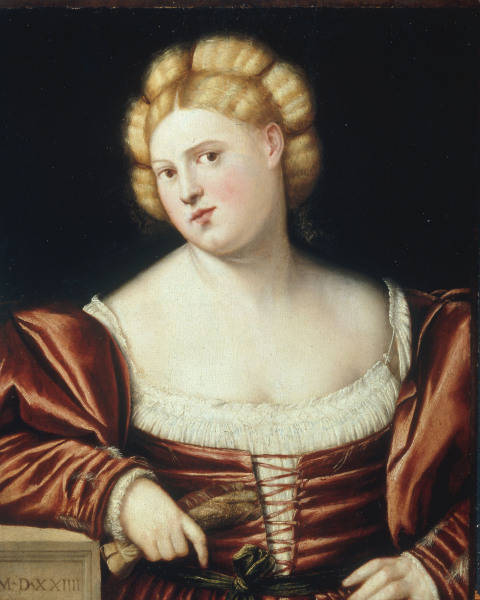 B.Licinio, Bildnis junge Dame from Bernardino Licinio