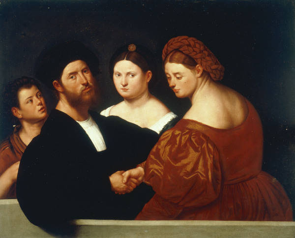 B.Licinio, Familienbild from Bernardino Licinio