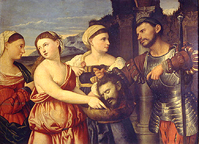 Salomé mit dem Haupt des Täufers. from Bernardino Licinio