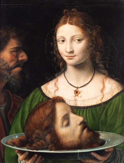Salome mit dem Haupt Johannes d.Täufers from Bernardino Luini