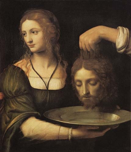 Salome empfängt das Haupt Johannes des Täufers. from Bernardino Luini