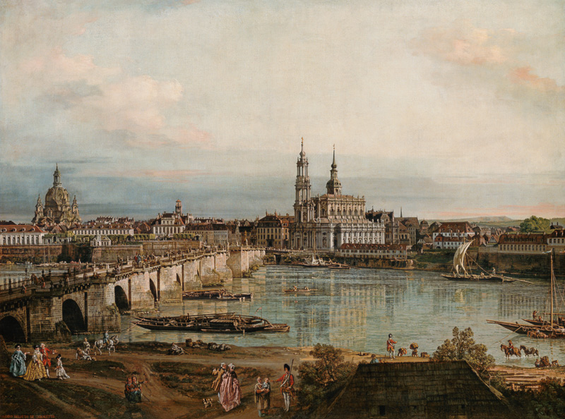 Blick auf die Altstadt von Dresden from Bernardo Bellotto